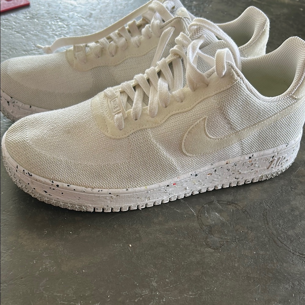 Nike Air Force 1 Crater Flyknit Low Light Cream II Sail DC7273-200